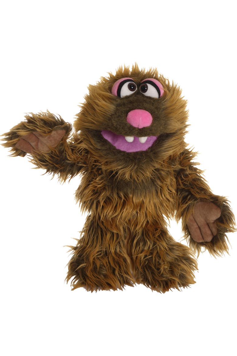 Fran The Brown Friendly Monster 12 Inch Hand Puppet, Main, color, Brown