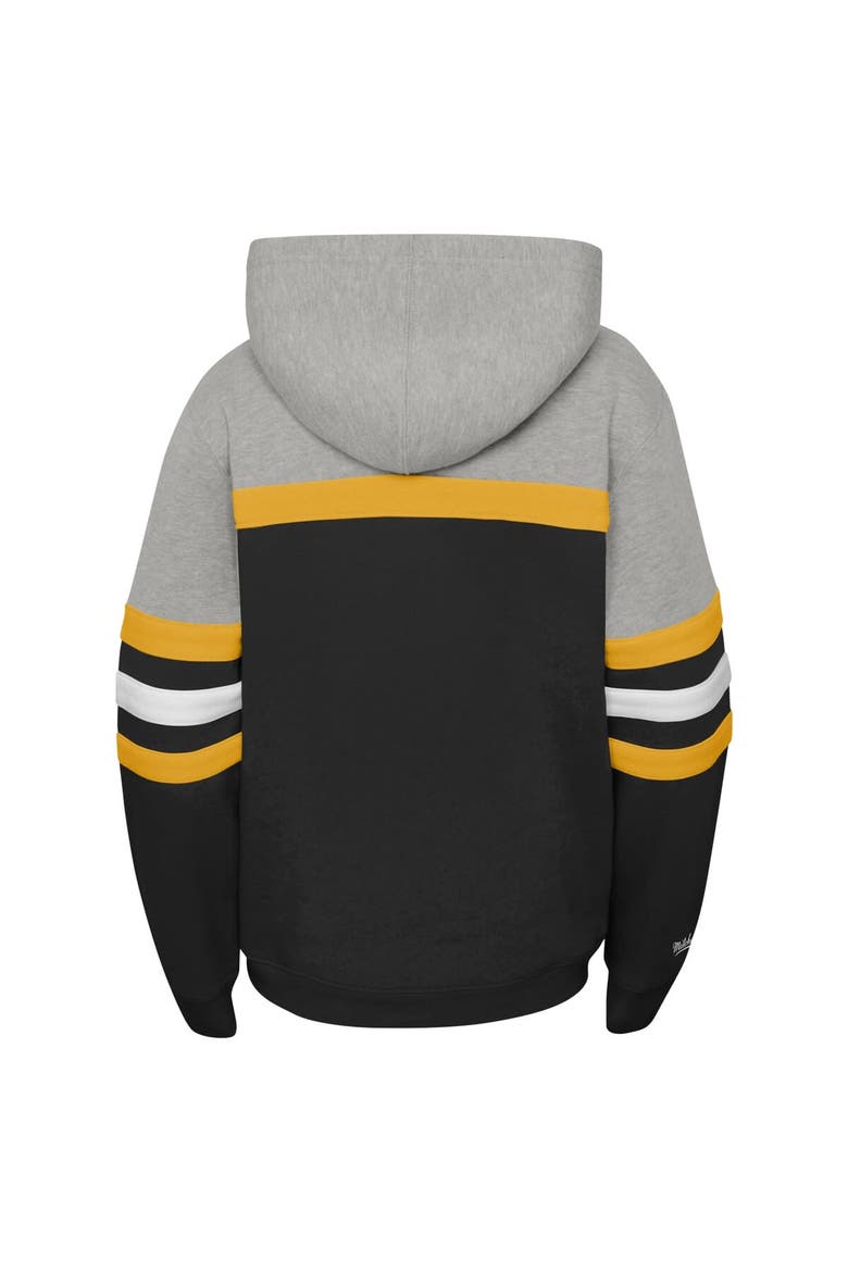 Youth Mitchell & Ness Gray Pittsburgh Penguins Head Coach Pullover Hoodie, Alternate, color, Gray