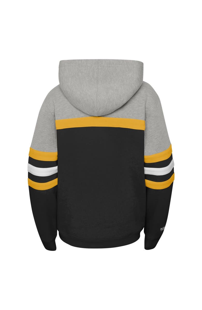 Mitchell & Ness Youth Mitchell & Ness Gray Pittsburgh Penguins Head Coach Pullover Hoodie, Alternate, color,