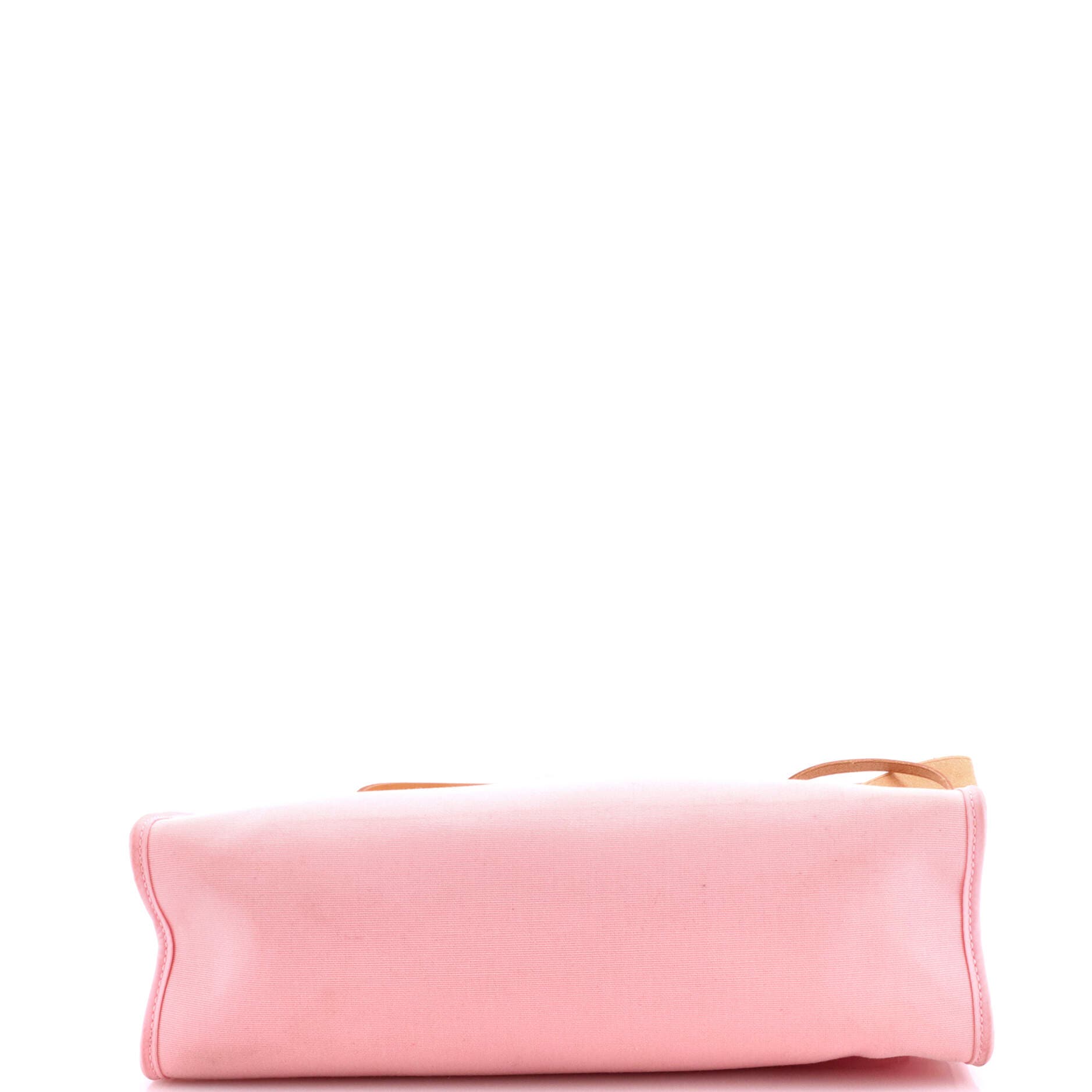 Pre-Owned Hermes Herbag Zip Leather and Toile 31, Alternate, color, Rose Confetti