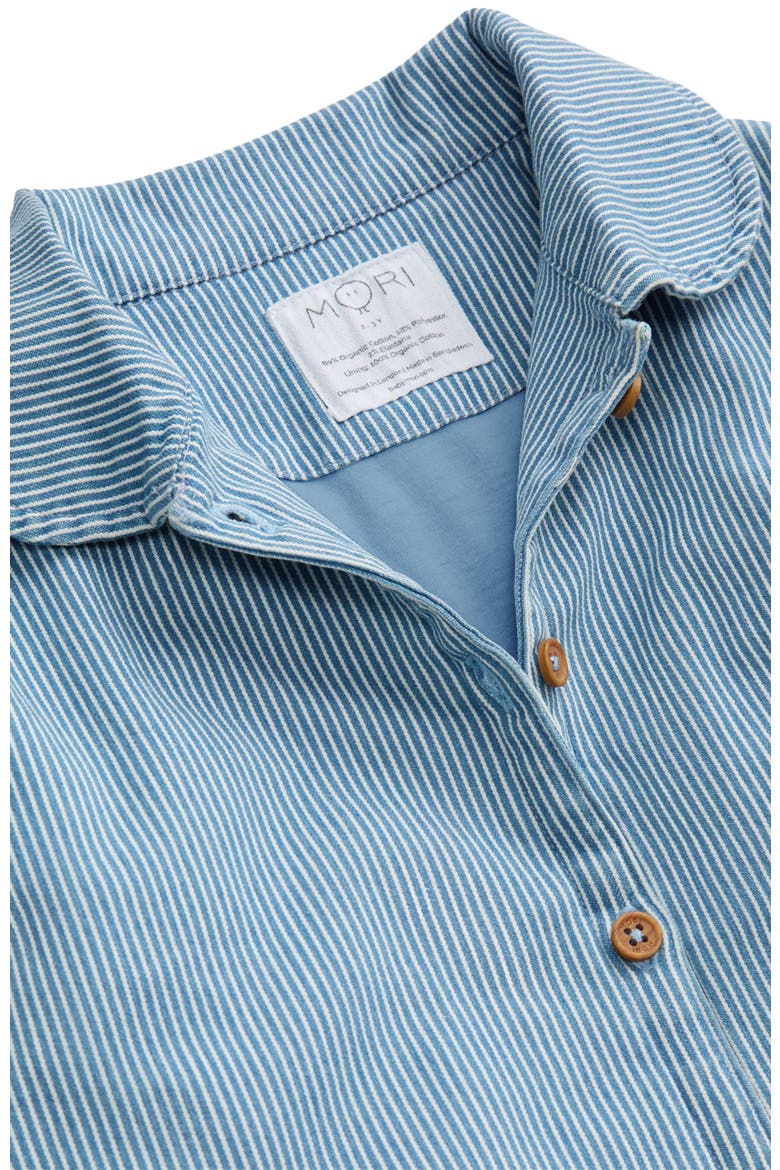 Denim Quilted Jacket, Alternate, color, Stripe Denim