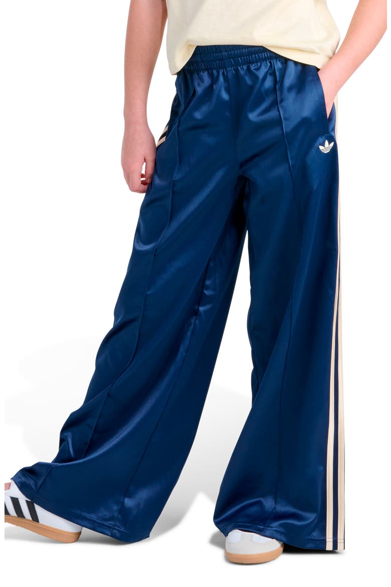 Kids' Satin SST Wide Leg Pants, Main, color, DARK BLUE