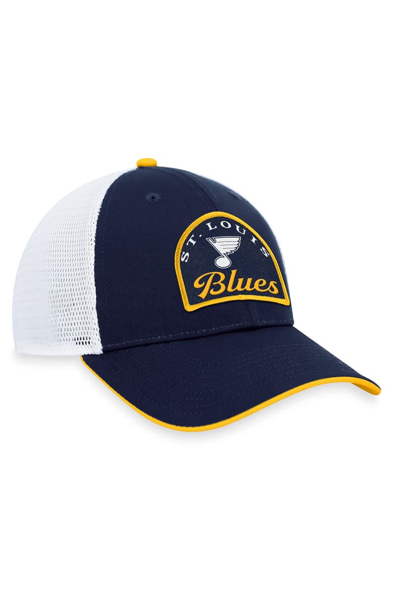 Men's Fanatics Branded Navy/White St. Louis Blues Fundamental Adjustable Hat, Alternate, color, Navy