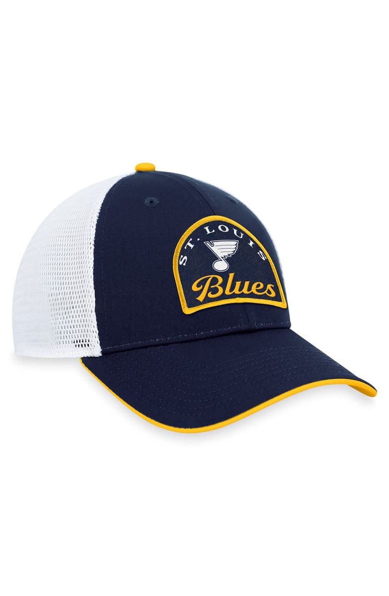 FANATICS Men's Fanatics Branded Navy/White St. Louis Blues Fundamental Adjustable Hat, Alternate, color, Navy