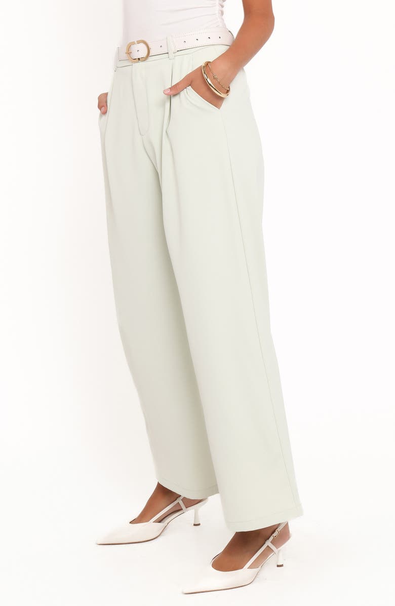 Petal & Pup Lia High Waist Wide Leg Pants, Alternate, color, Sage Green