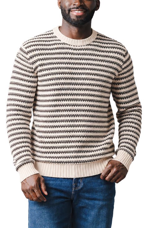 Organic Crew Neck Stripe Sweater