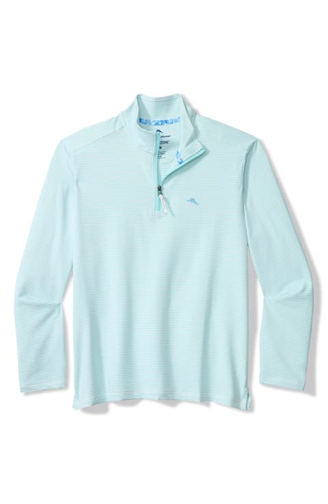 Costa Wave IslandZone® Seersucker Half Zip Pullover