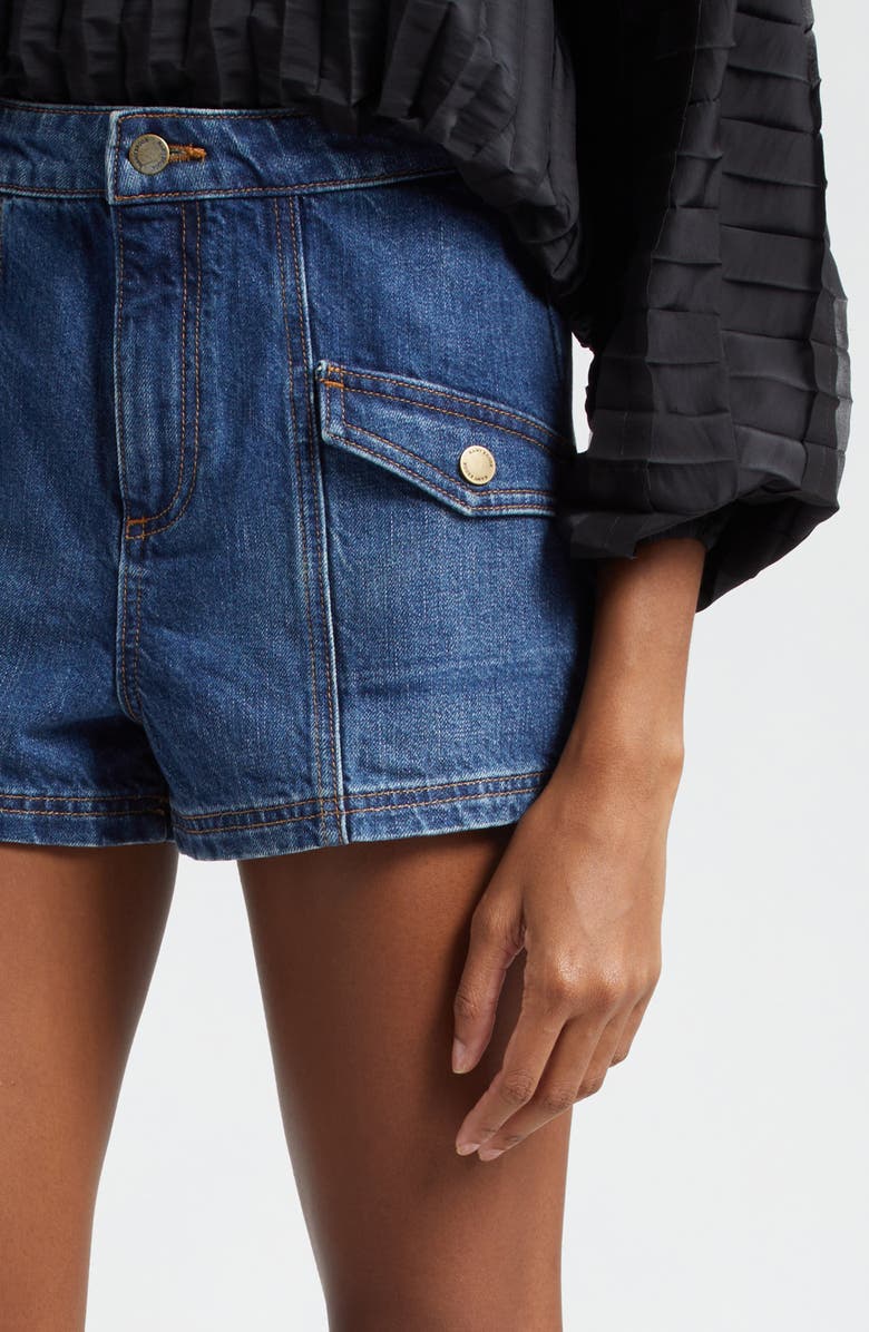 Ramy Brook Nova Denim Shorts, Alternate, color, 