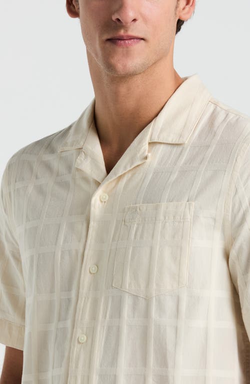 Original Penguin Dobby Check Camp Shirt In White