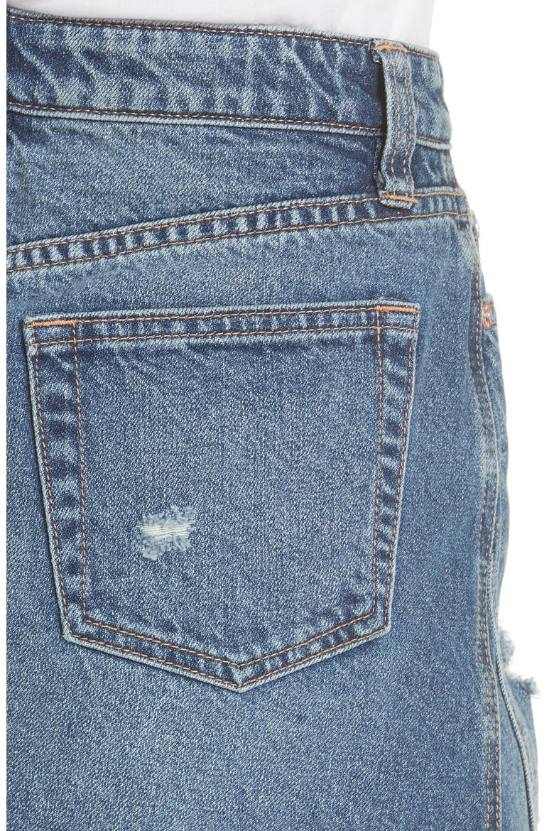 We the Free by Free People Denim A-Line Skirt, Alternate, color, HARVEY