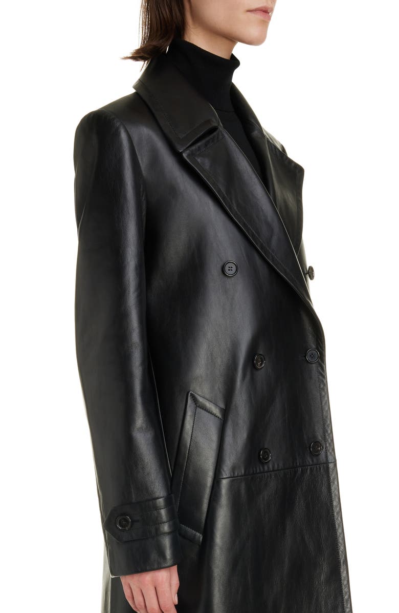 Chloé Leather Trench Coat, Alternate, color, 