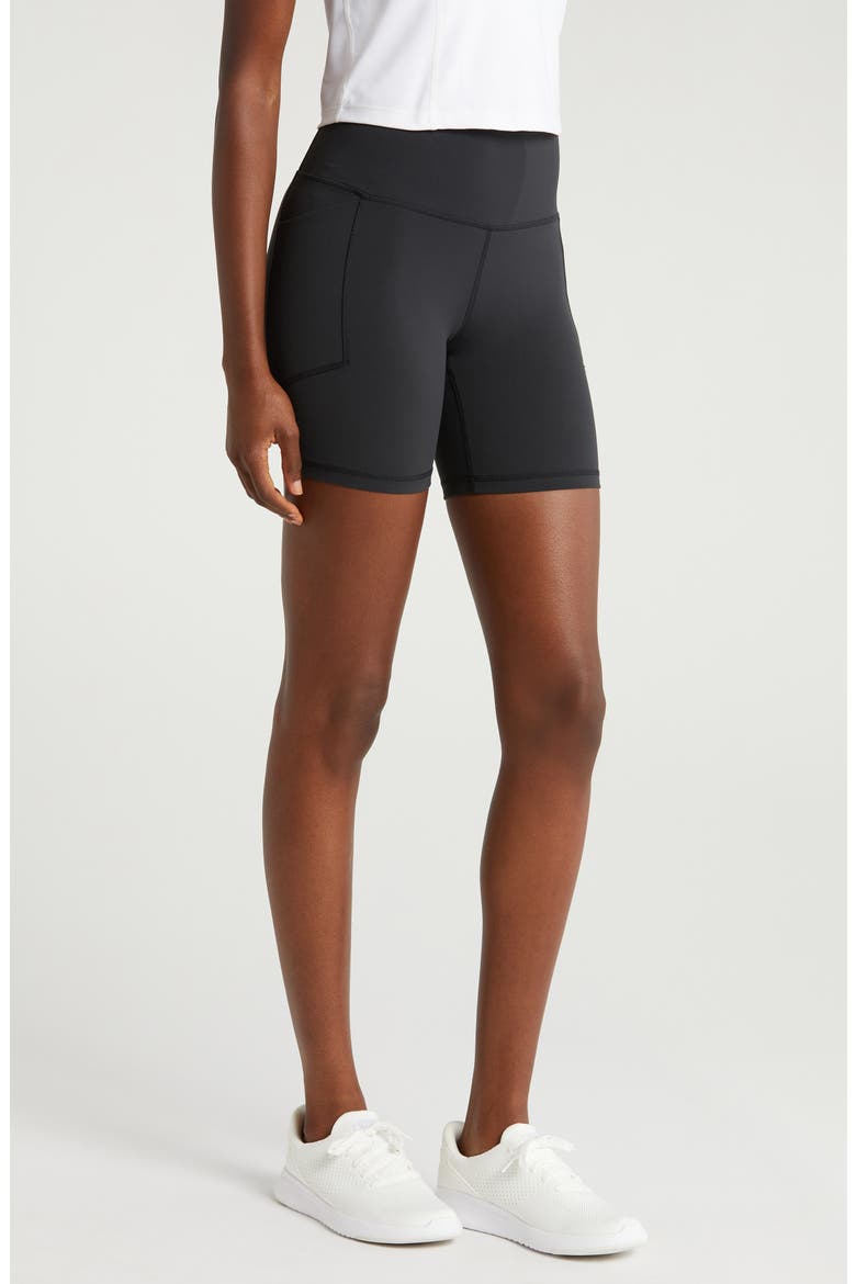 All Day Pocket Bike Shorts, Alternate, color, BLACK