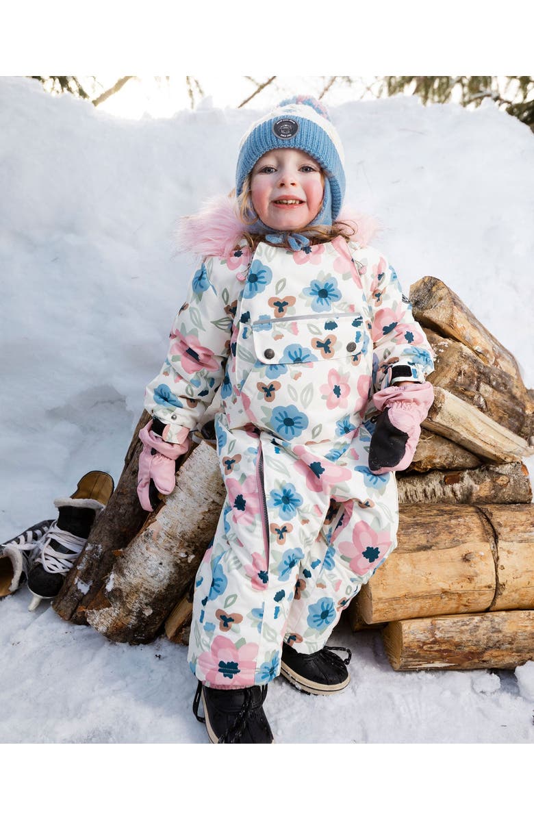 Deux par Deux One-Piece Play Snowsuit Designed for Car Seat, Main, color, 