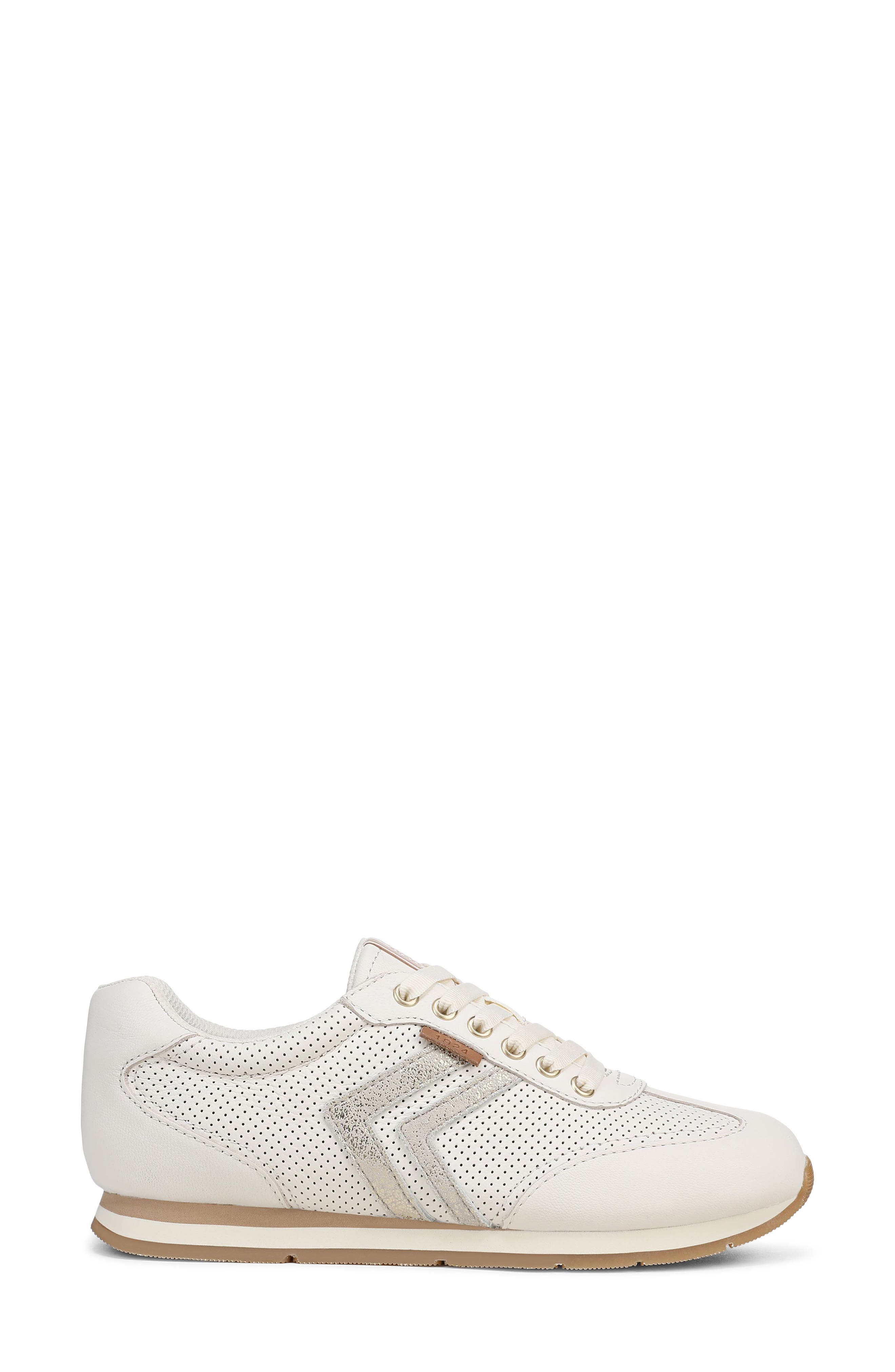 Dr. Scholl's Comeback Perforated Sneaker, Alternate, color, Off-White/ Champagne
