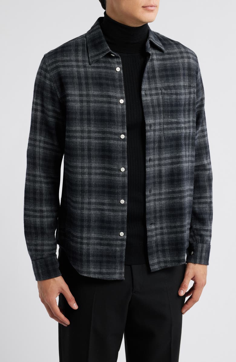 NN07 Arne Flannel Button-Up Shirt, Main, color,