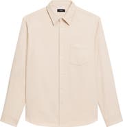 Theory Weekend Brushed Cotton Twill Button-Up Shirt