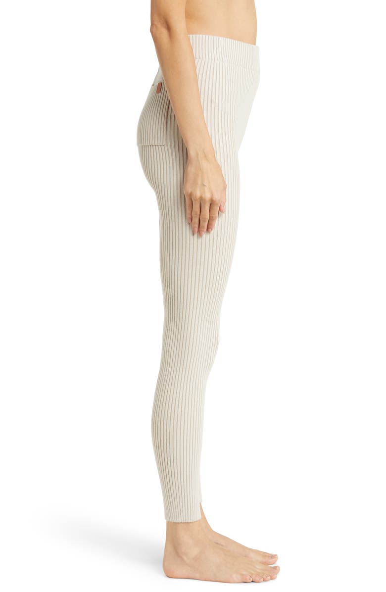 Lunya Cottonsilk<sup>™</sup> Organic Cotton Blend Rib Leggings, Alternate, color, Calm Tan