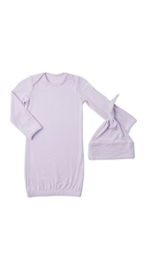 Everly Grey Analise During & After 5-piece Maternity/nursing Sleep Set For Mom & Baby In Purple