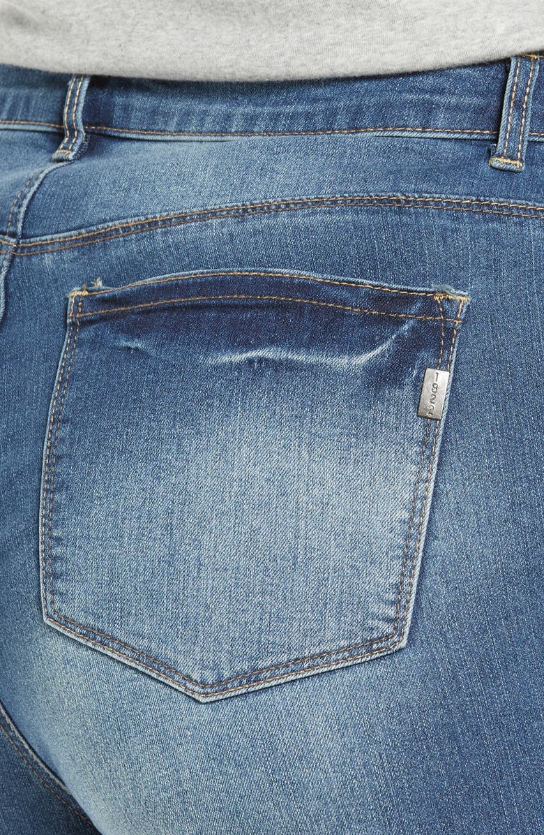 1822 Denim Ripped Skinny Ankle Jeans, Alternate, color,