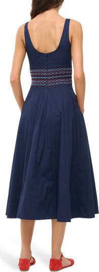 Beauden Crepe Midi Dress