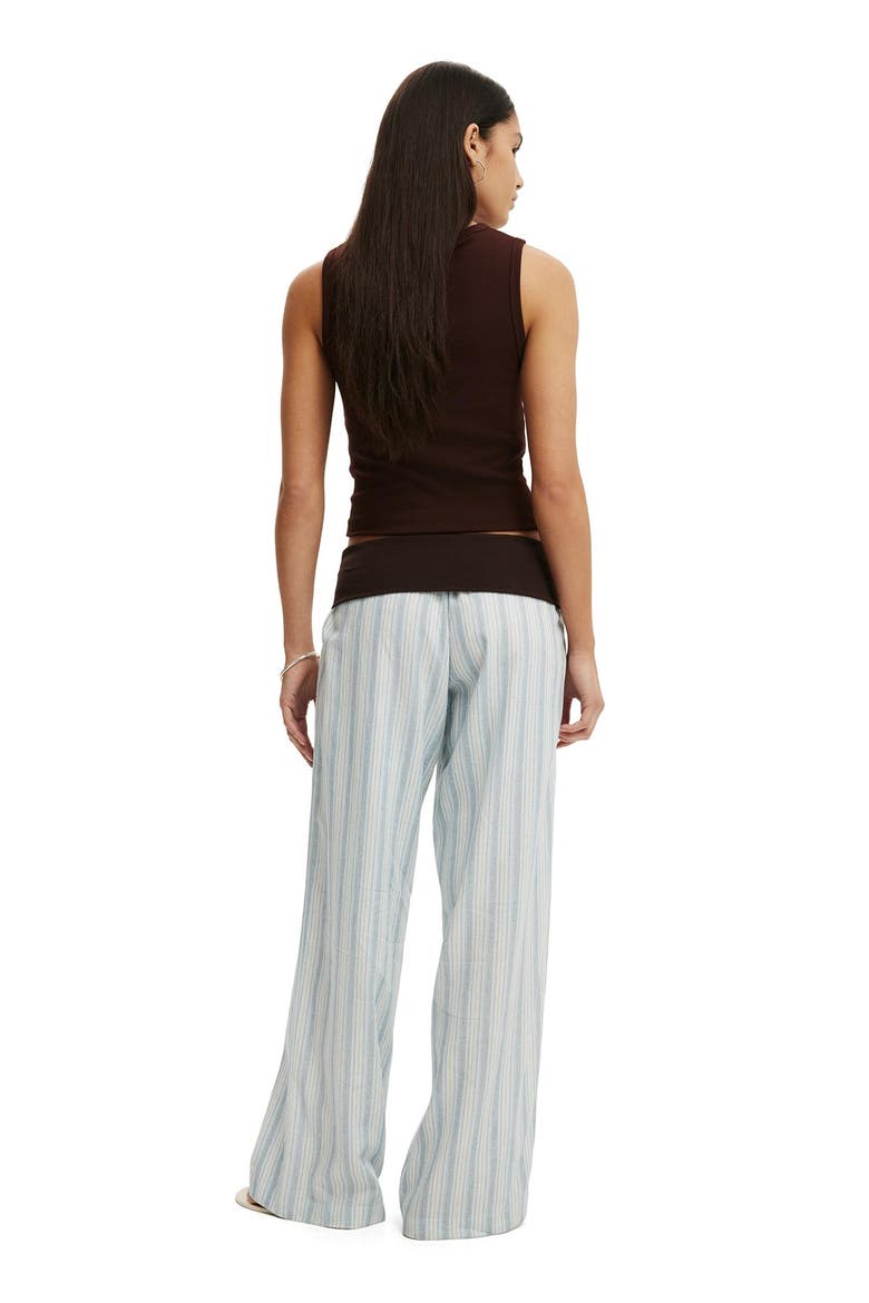 Women's Haven Fold Over Pant, Alternate, color, Ava Stripe Blue
