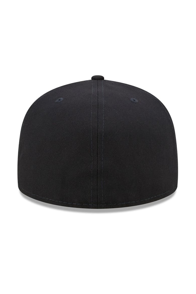 Men's New Era Navy Gwinnett Stripers Black Crackers Theme Night 59FIFTY Fitted Hat, Alternate, color, Navy