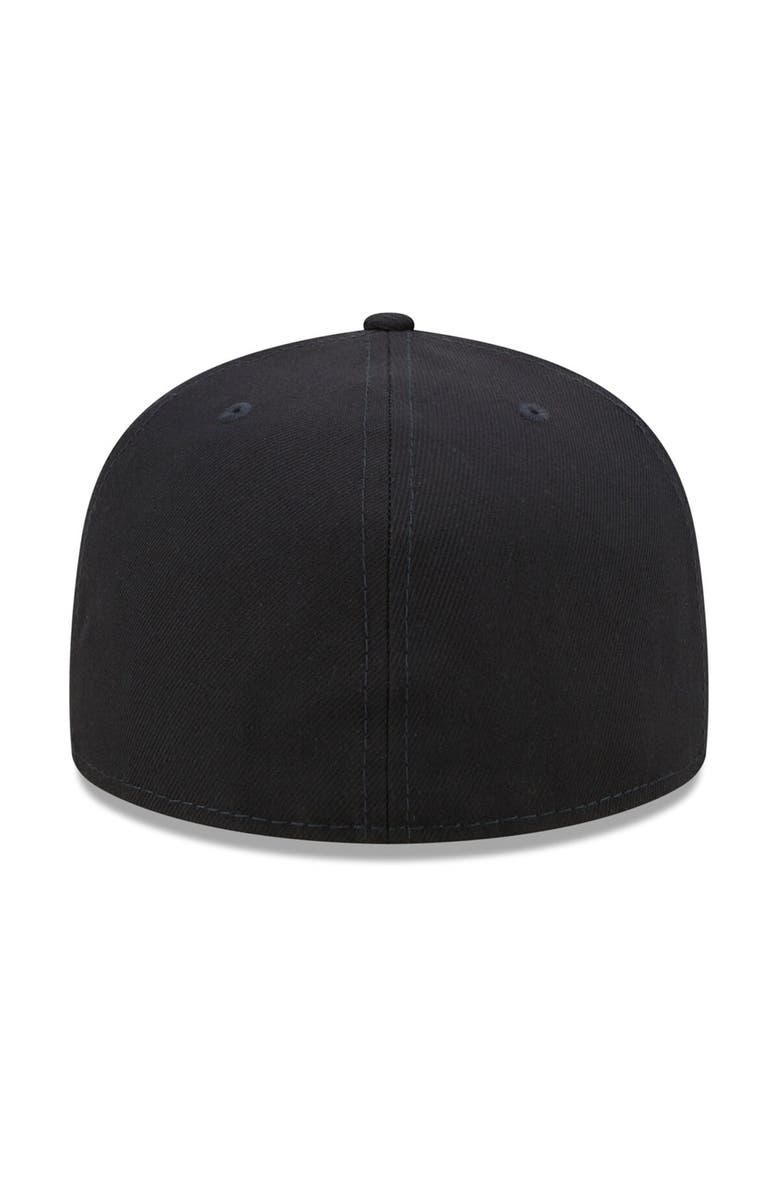 New Era Men's New Era Navy Gwinnett Stripers Black Crackers Theme Night 59FIFTY Fitted Hat, Alternate, color,