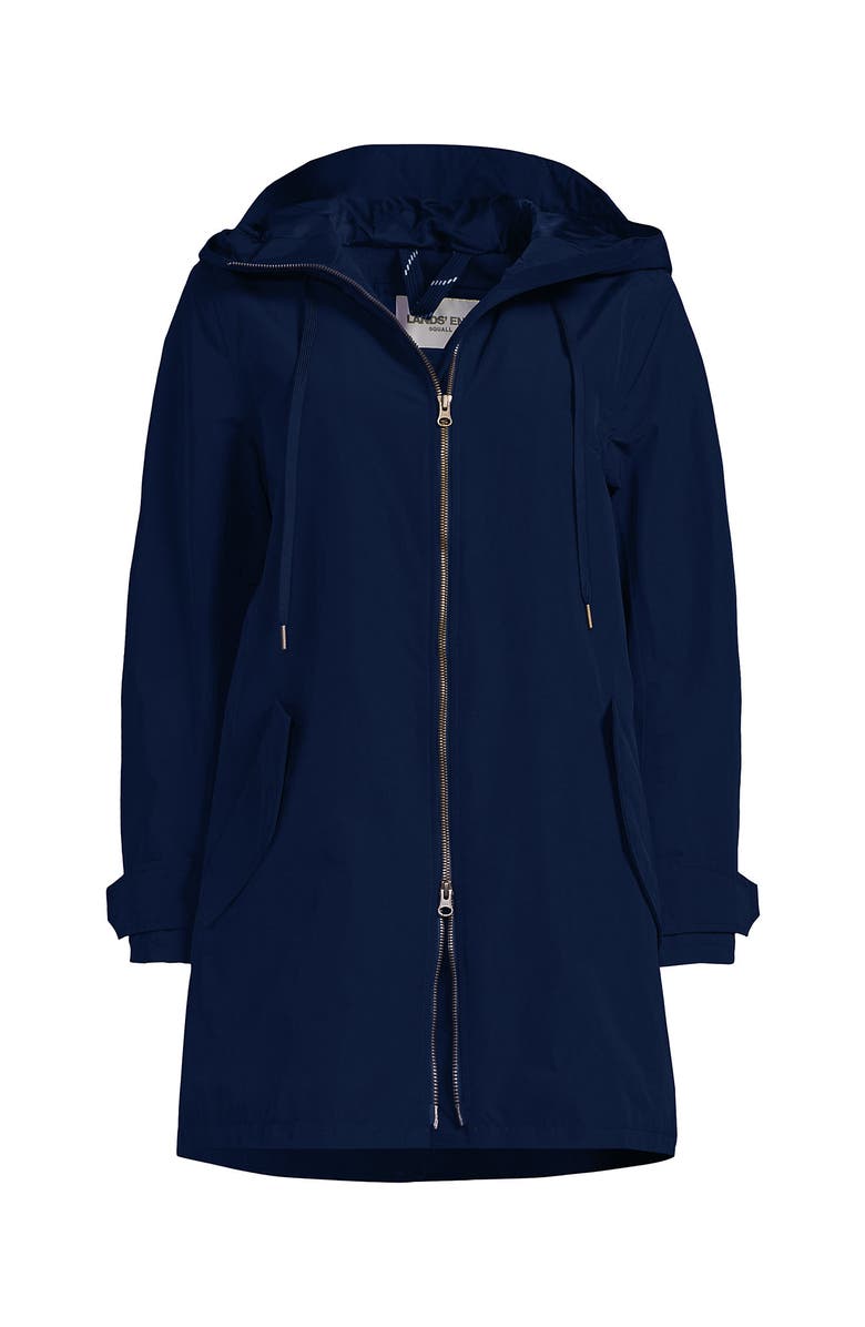 Lands' End Squall A-Line Rain Jacket, Alternate, color, Deep Sea Navy