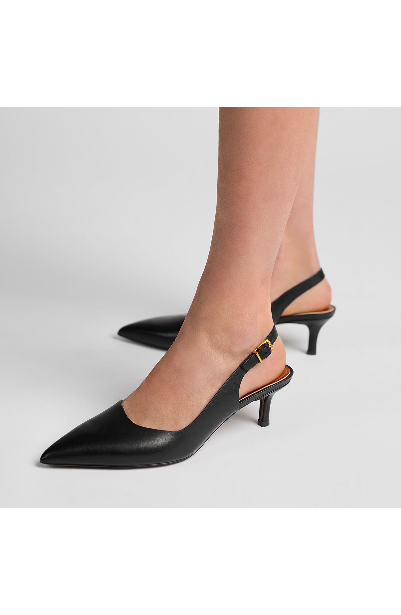 SARTO by Franco Sarto Kimberly Half d'Orsay Pointed Toe Kitten Heel Pump, Alternate, color, 