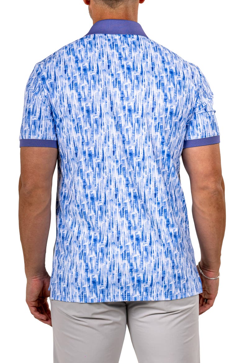 Martyr0007 Print Golf Polo, Alternate, color, BLUE