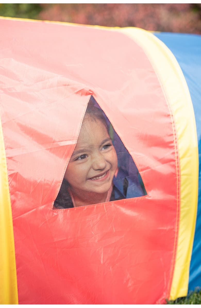 Pacific Play Tents Super Sensory 9-Foot Walk-Through Tunnel, Alternate, color, Red Blue Yellow Green