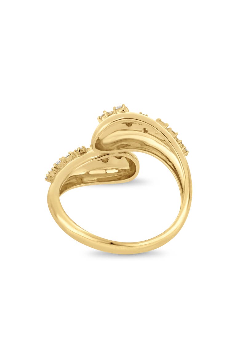 18K Gold Mika Diamond Crossover Ring, Alternate, color, 18K YELLOW GOLD