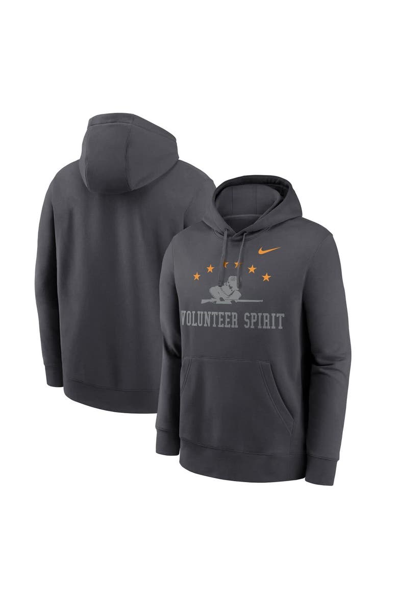 Men's Nike Smokey Gray Tennessee Volunteers Volunteer Spirit Hoodie, Main, color, Charcoal