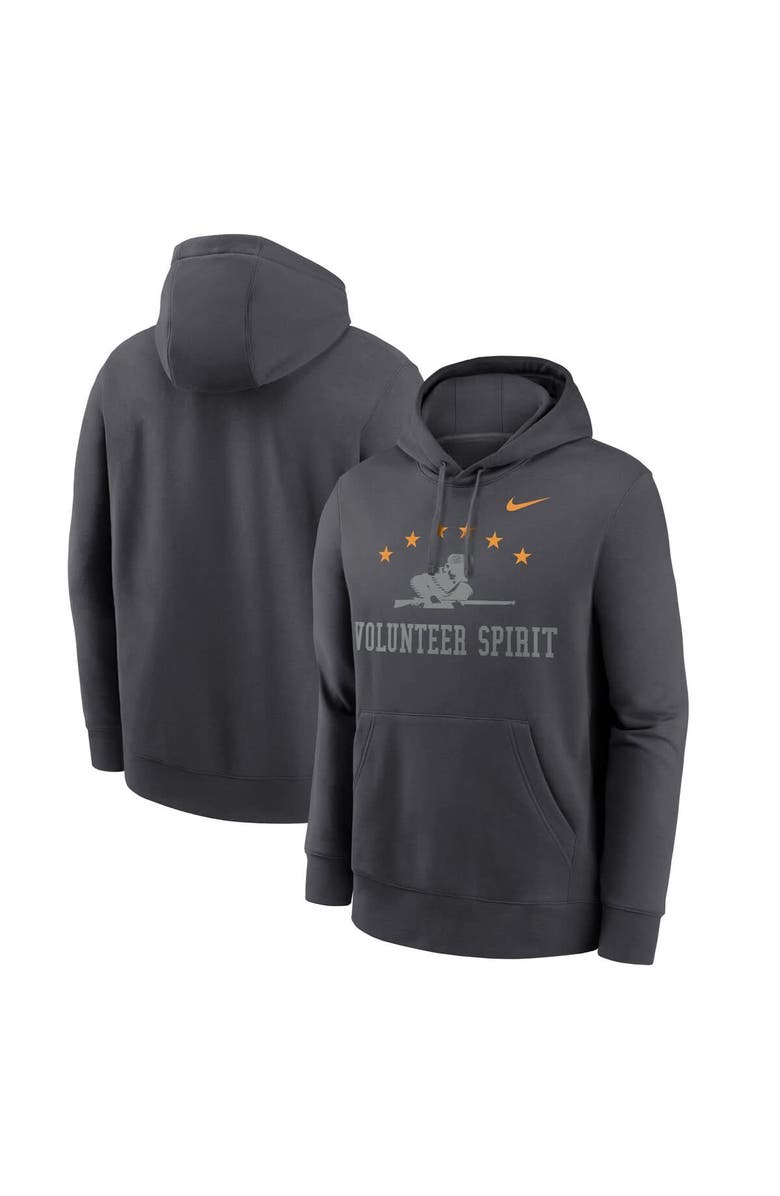Nike Men's Nike Smokey Gray Tennessee Volunteers Volunteer Spirit Hoodie, Main, color, Charcoal