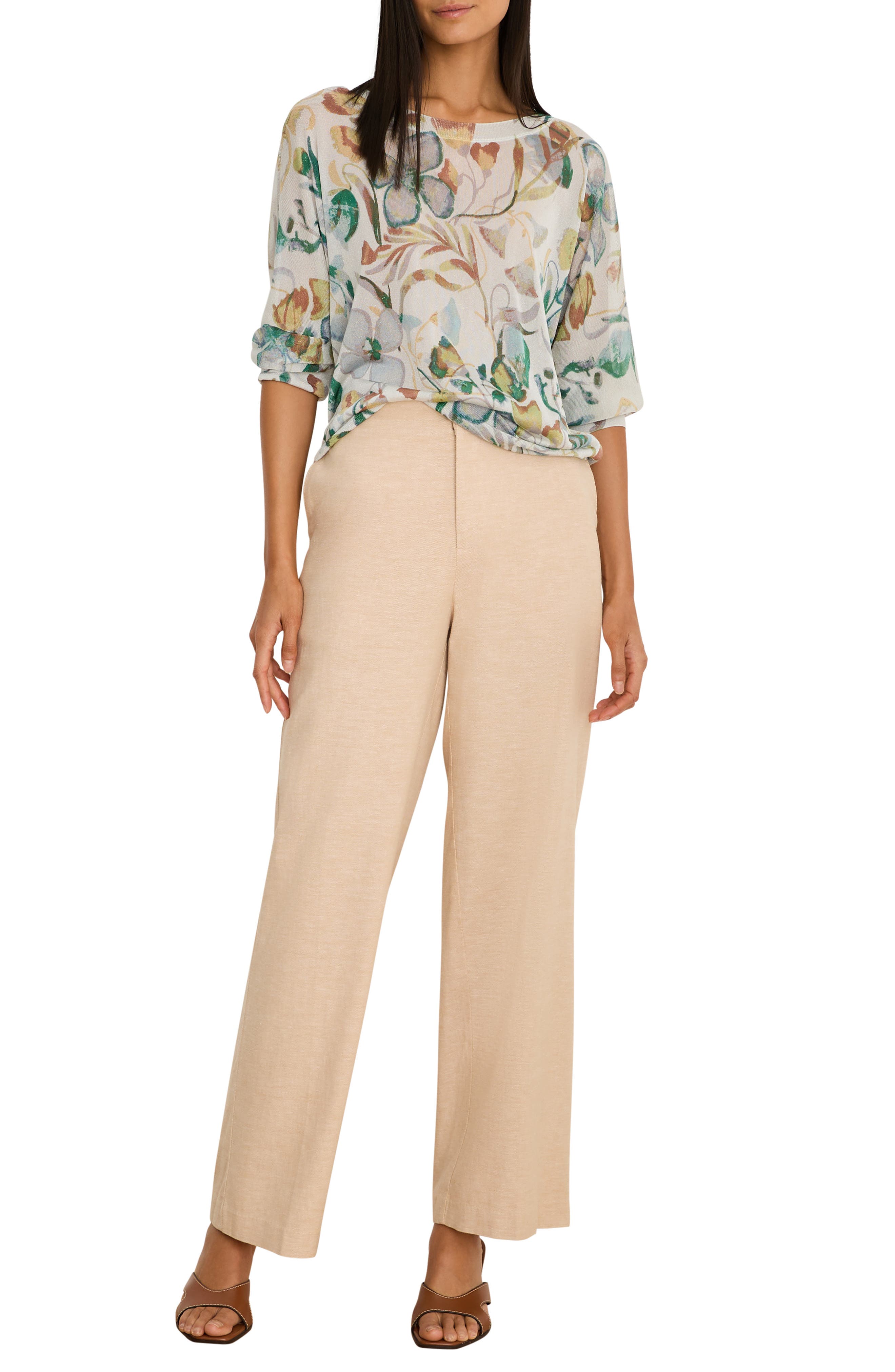Pressed Flowers Metallic Sweater - image 2