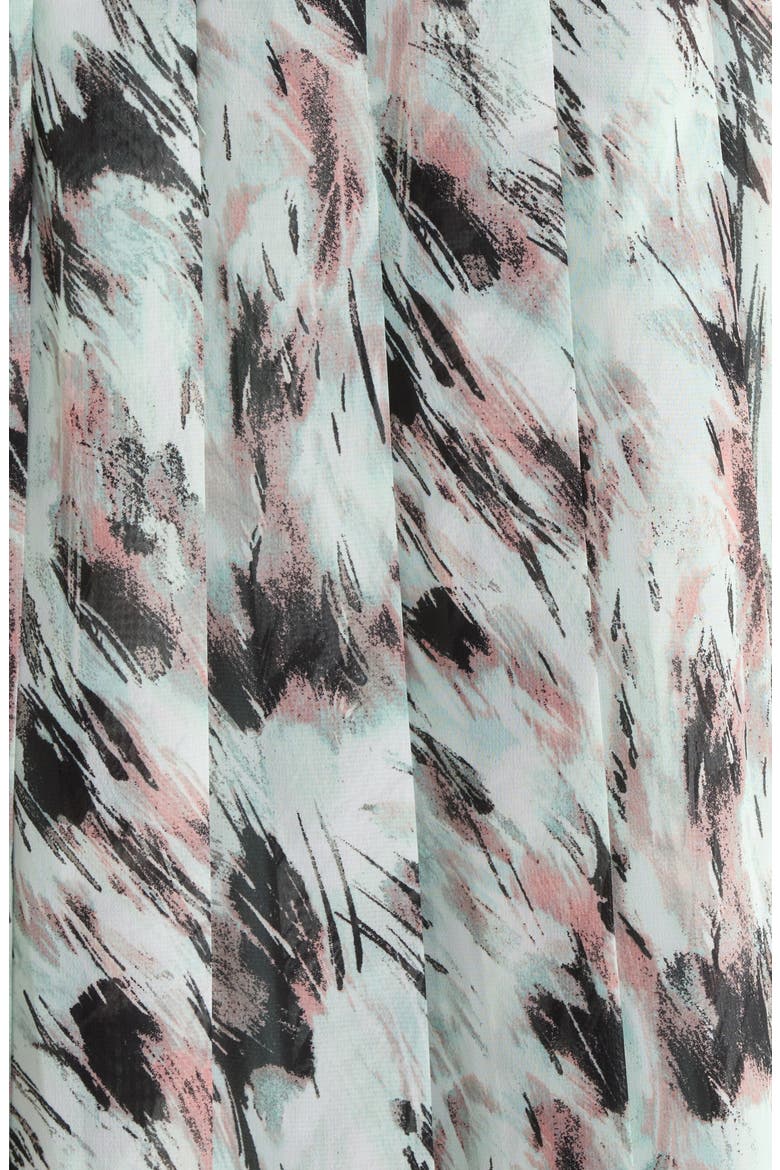 Abstract Print Pull-On Midi Skirt, Alternate, color, SEA GLASS MULTI