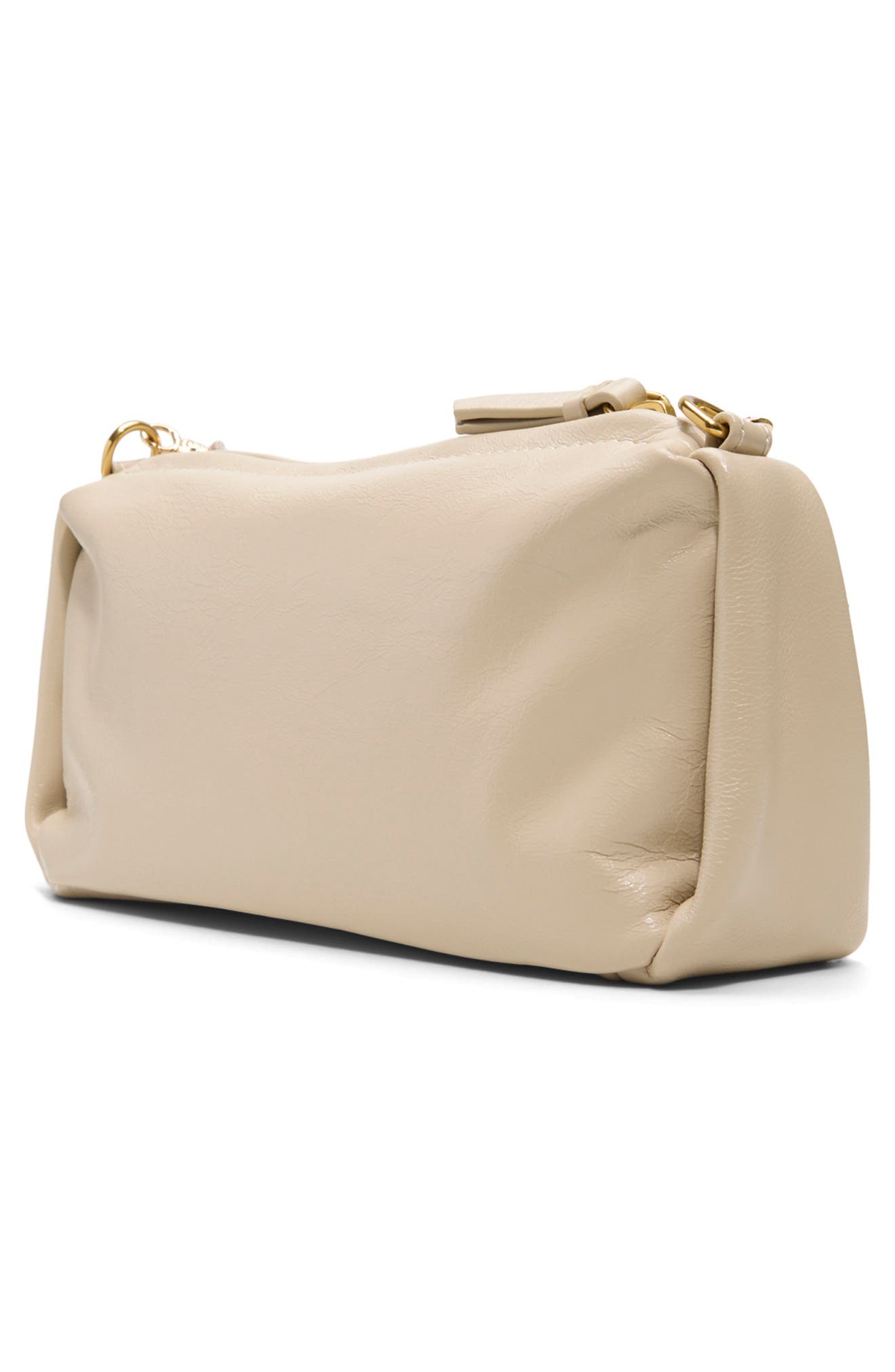 Ted Baker London Nicki Leather Shoulder Bag, Alternate, color, Paper Glossy Leather Shiny