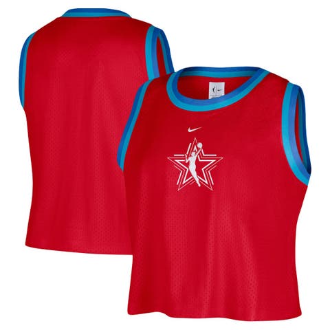 Women's Nike Red 2026 WNBA All-Star Game Cropped Mesh Tank Top
