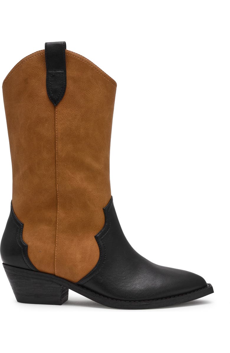 DV by Dolce Vita Korbella Western Boot, Alternate, color, Black Tan
