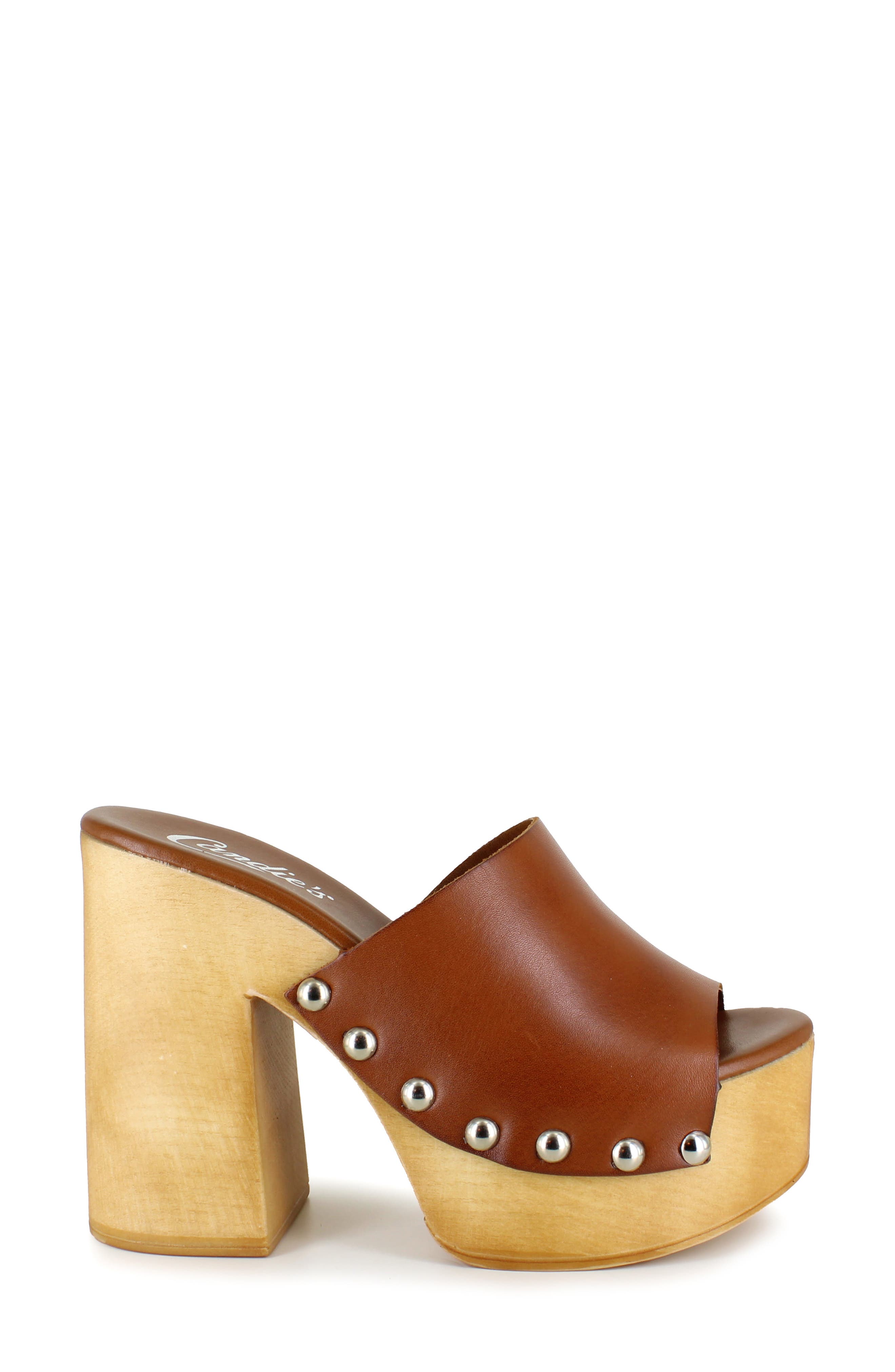 Platform Sandal, Alternate, color, TAN LEATHER