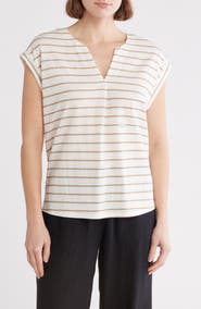 Bobeau Dolman Sleeve Piqué T-Shirt