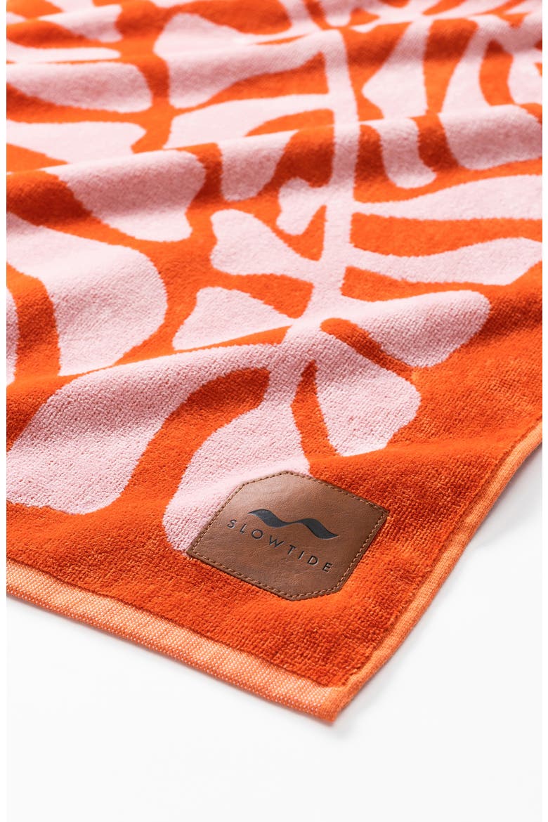 Hapa Oversize Beach Towel, Alternate, color, BRIGHT RED