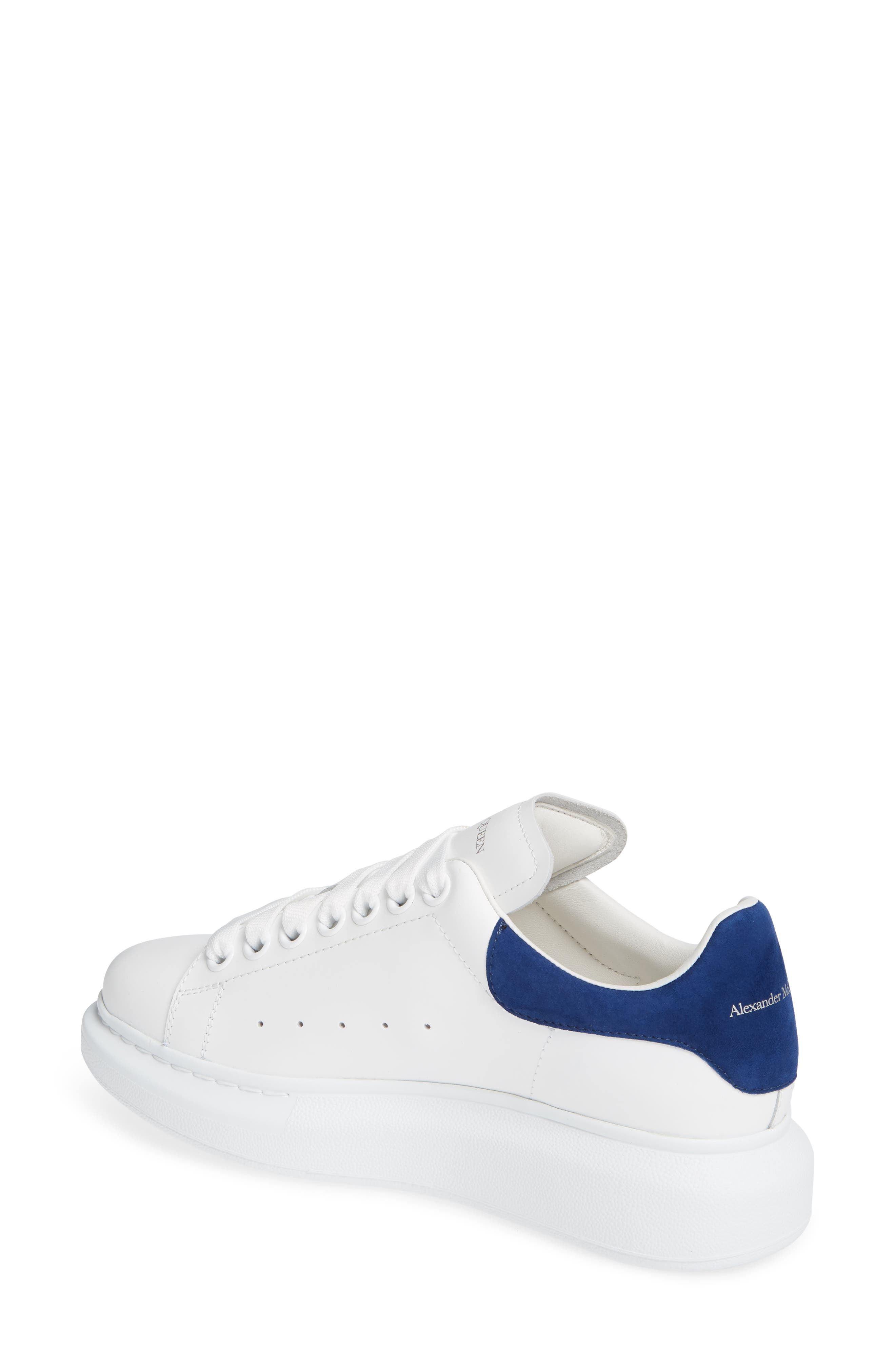Oversized Sneaker, Alternate, color, WHITE/ PARIS BLUE