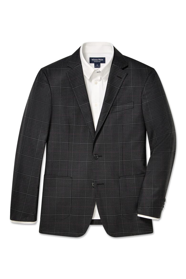 Lavelle Wool Blazer, Alternate, color, CHARCOAL GUN CHECK