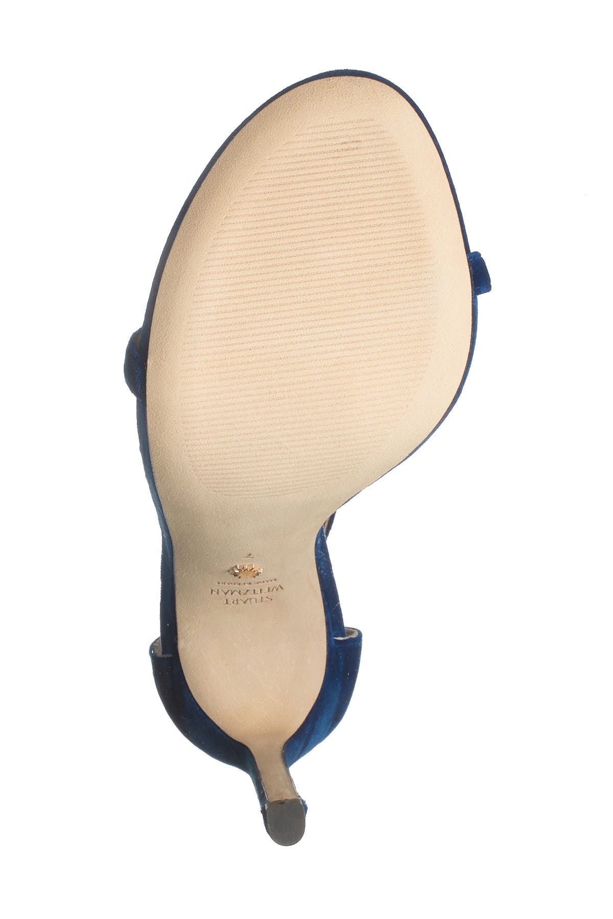 Stuart Weitzman Nudist Stiletto Ankle Strap Sandal, Alternate, color, 