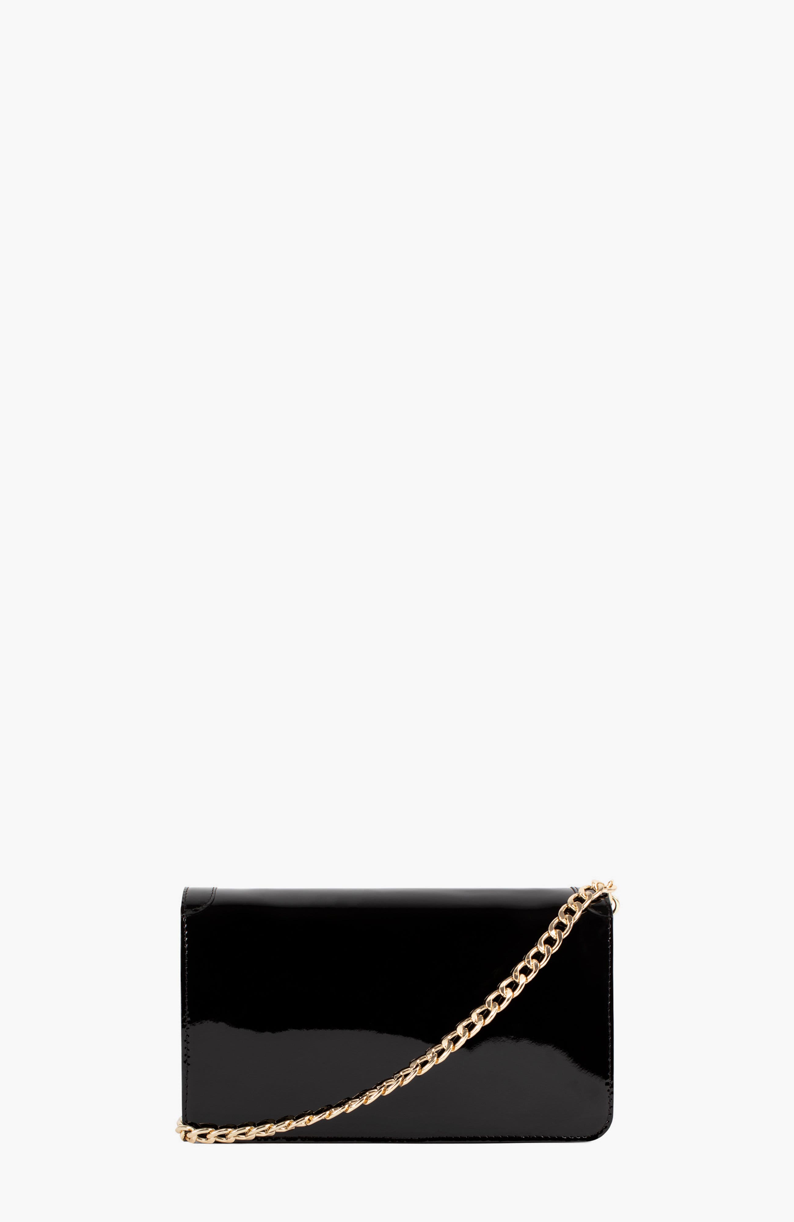 Iconic By Cavalinho Patent Leather Clutch Shoulder Bag 648, Alternate, color, Black