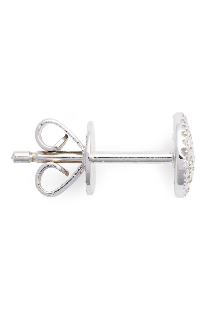 'Lauren Joy' Diamond Disc Stud Earrings, Alternate, color, WHITE GOLD