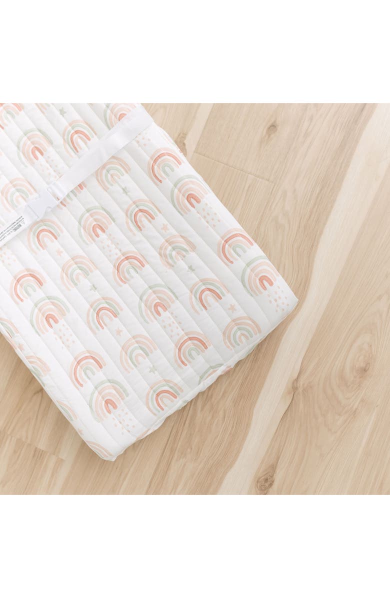 CRANE BABY Quilted Changing Pad Cover, Alternate, color, Beige