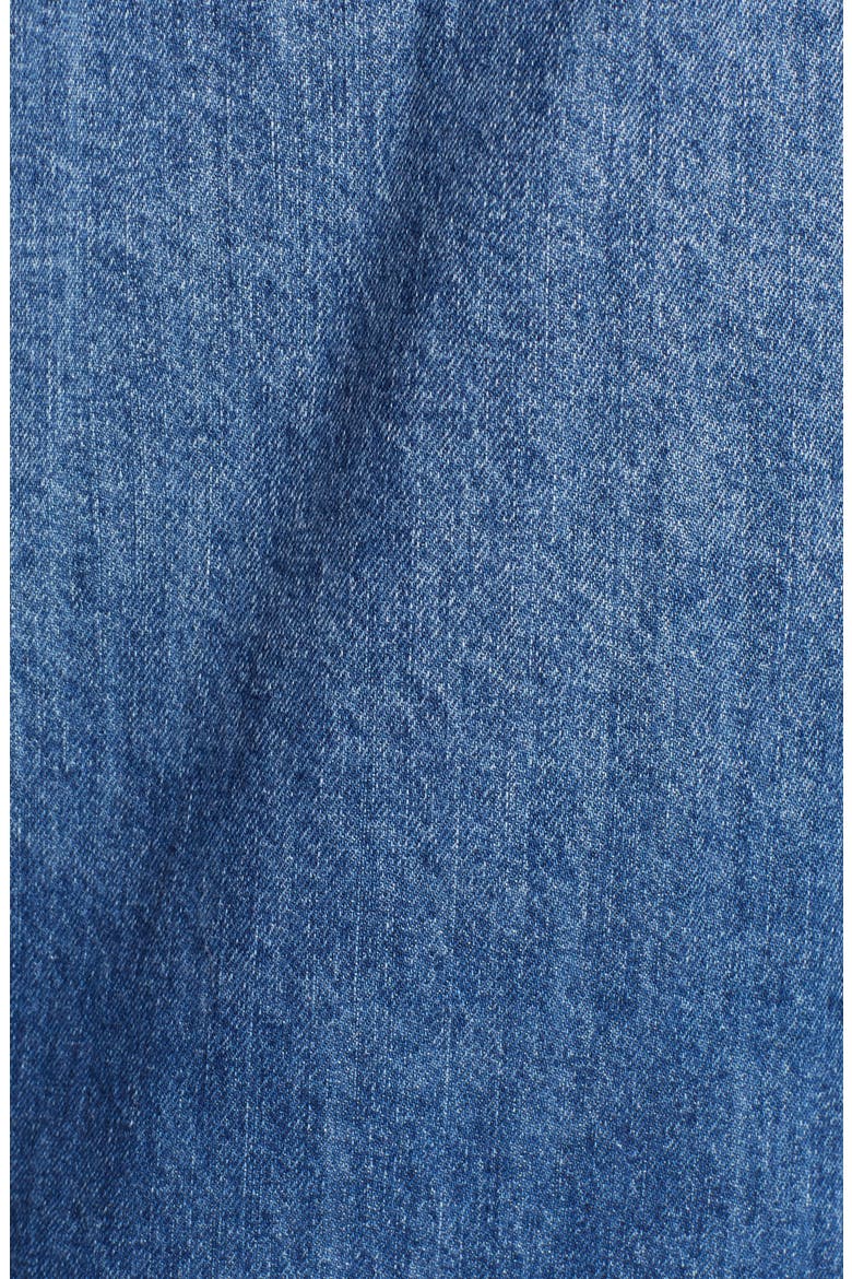 Distressed Longline Denim Jacket, Alternate, color, ADVENTURA WASH