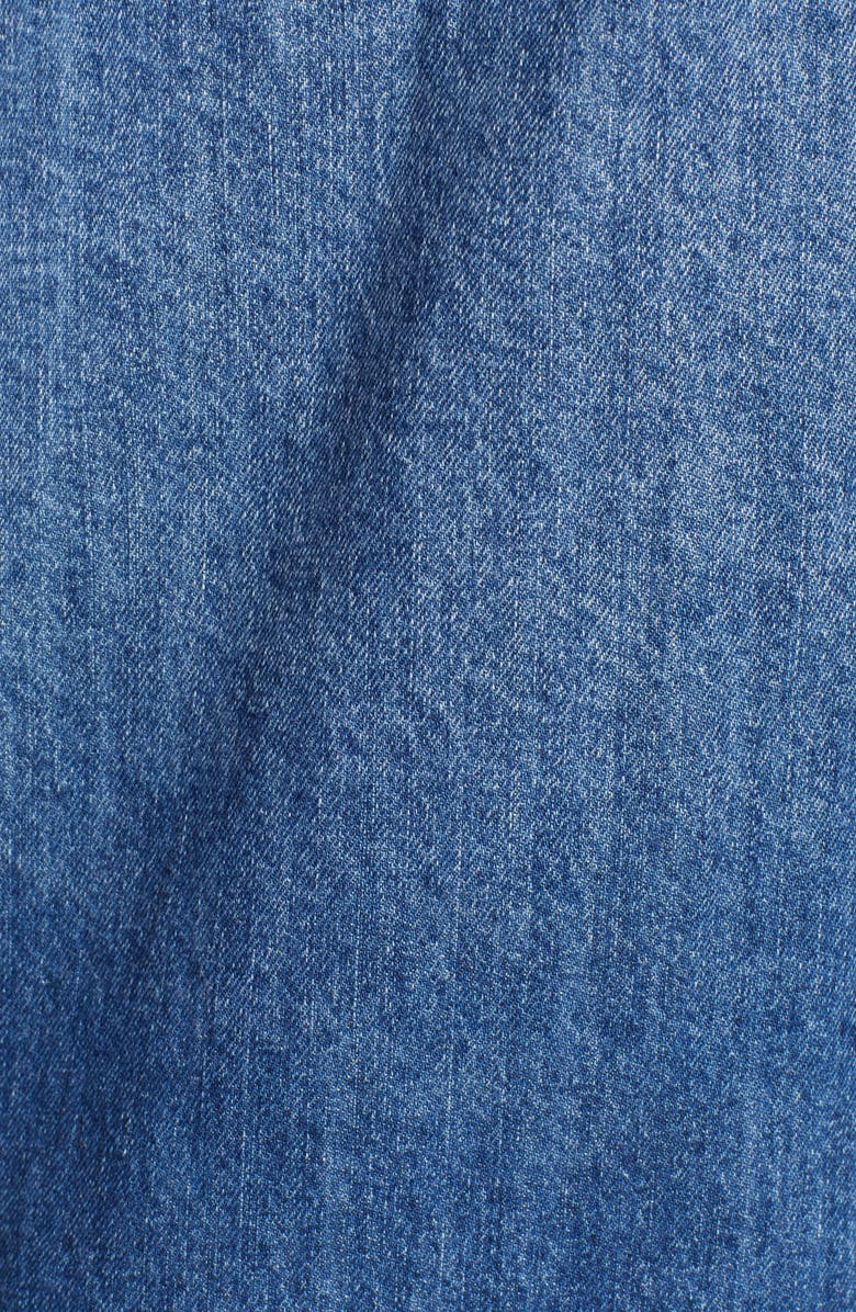 BP. Distressed Longline Denim Jacket, Alternate, color, 